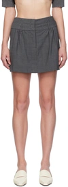 The Garment Pisa Mini Skirt In Grey_melange