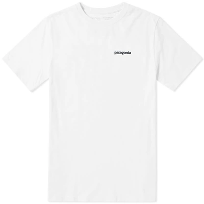 Patagonia Fitz Roy Trout Crewneck T-shirt In White