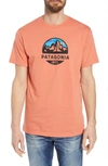 Patagonia Fitz Roy Scope Crewneck T-shirt In Quartz Coral