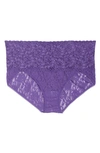 Hanky Panky Plus Size Signature Lace Retro Vikini 9k2124x In Purple Ber