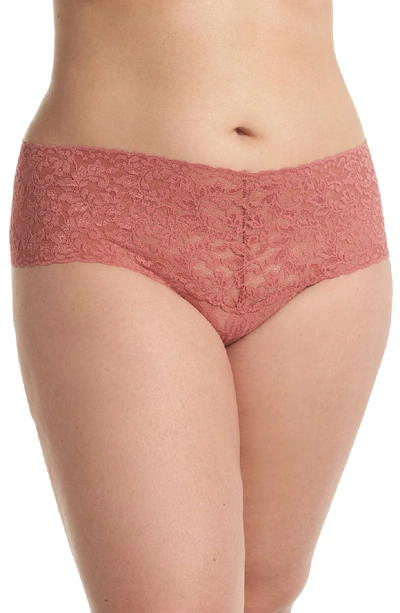 Hanky Panky Plus Size Retro Thong 9k1926x In Pink Sands