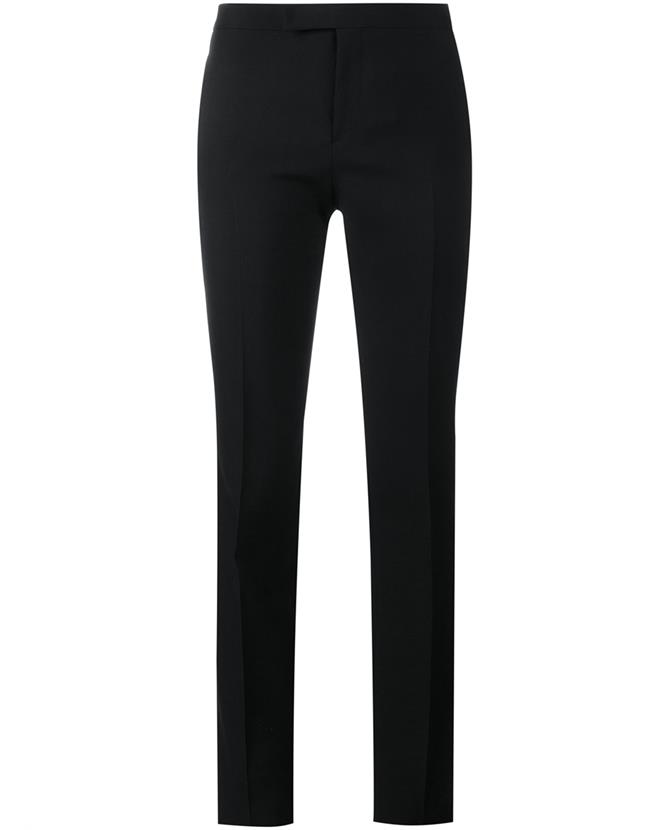 Saint Laurent Wool Straight-fit Trousers | ModeSens