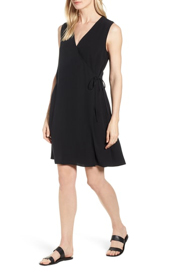 eileen fisher wrap dress