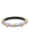 Alexis Bittar Studded Hinge Bracelet In Lilac