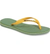 Havaianas Slim Brazil Flip Flop In Green