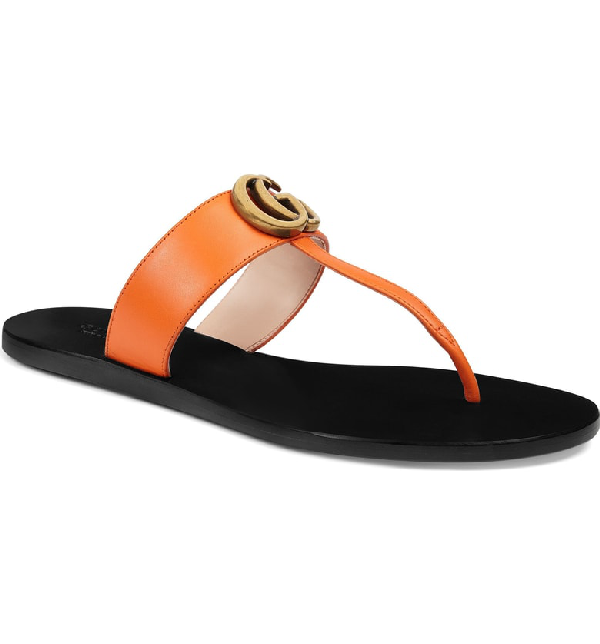 gucci sandals orange