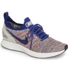 Nike Women's Air Zoom Mariah Fk Racer Knit Lace Up Sneakers In Deep Royal Blue