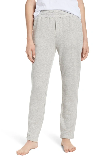 Pour Les Femmes Terry Cloth High-waist Sweatpants In Grey Terry