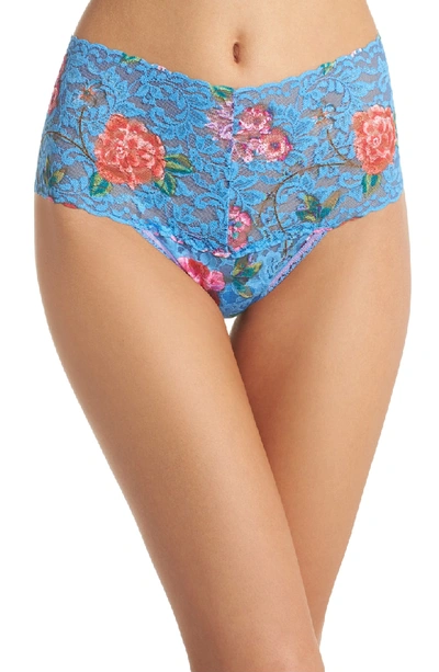 Hanky Panky Janis Retro Sheer Lace Thong 3w1922 In Janis