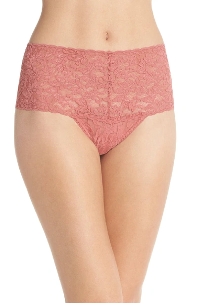 Hanky Panky 'retro' Thong In Pink Sands