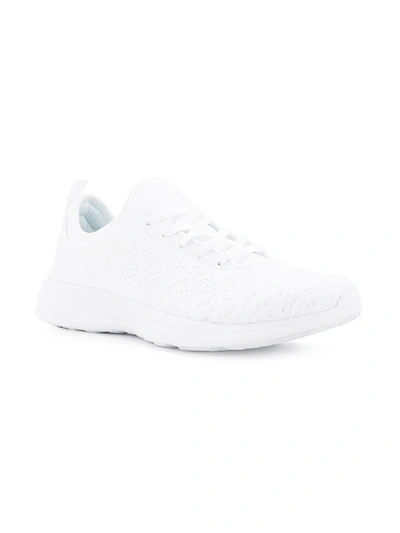 Apl Athletic Propulsion Labs Textured Lace-up Trainers In White