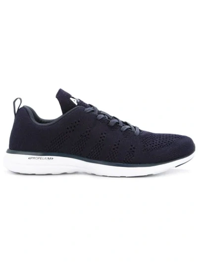 Apl Athletic Propulsion Labs Perforated Lace-up Sneakers In Blue