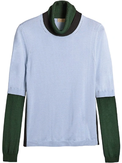 Burberry Turtleneck Sweater - Blue