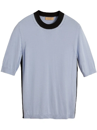 Burberry Silk Cashmere T-shirt - Blue
