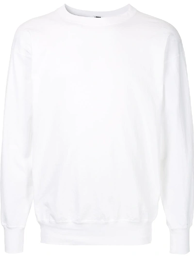 H Beauty & Youth Long-sleeve Fitted Sweatshirt In White