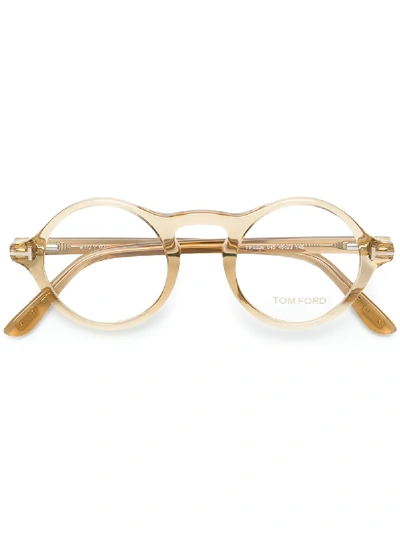 Tom Ford Eyewear Round Frame Glasses - Neutrals