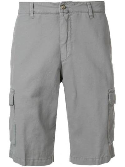 Briglia Cargo Pocket Bermuda Shorts In Grey