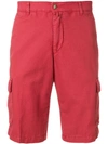 Briglia Cargo Pocket Bermuda Shorts In Red