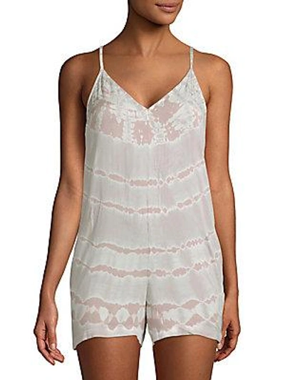 Young Fabulous & Broke Fedora Cut-out Romper In Pink Multi
