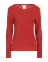 Caractere Caractère Woman Sweater Rust Size L Polyamide, Polyacrylic, Alpaca Wool, Wool, Elastane In Red