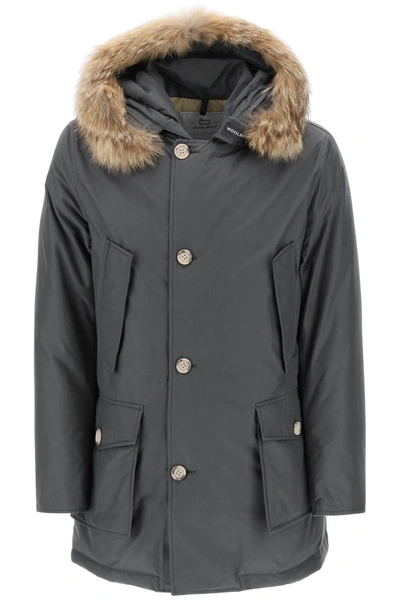 Woolrich Arctic Parka With Coyote Fur In Grey