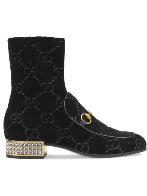 gucci horsebit ankle boots