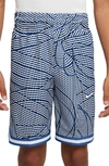 Nike Dri-fit Dna Big Kids' (boys') Basketball Shorts In Blue