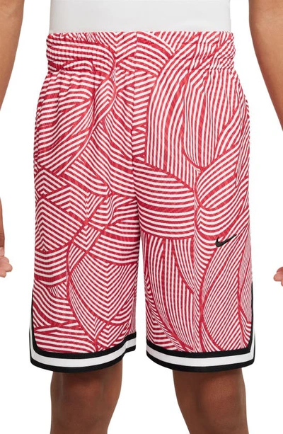 Nike Dri-fit Dna Big Kids' (boys') Basketball Shorts In Red