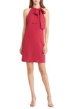 Vince Camuto Halter Tie Neck A-line Dress In Pink