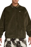 Nike Life Harrington Jacket In Khaki-green