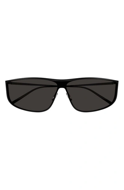 Saint Laurent Eyewear Sl 605 Luna Rectangle Frame Sunglasses In Black