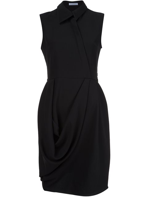 Jw Anderson Draped Skirt Dress - Black | ModeSens