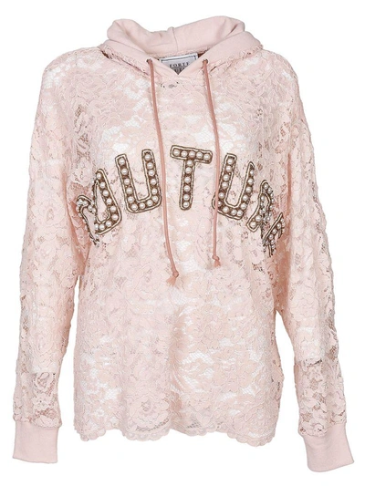 Forte Couture Bad Girl Hoodie In Pink