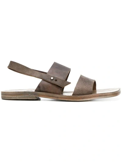 Dimissianos & Miller Slingback Sandals In Brown