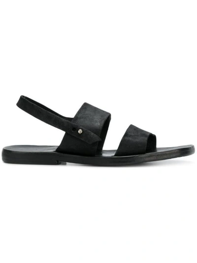 Dimissianos & Miller Slingback Strap Sandals In Black