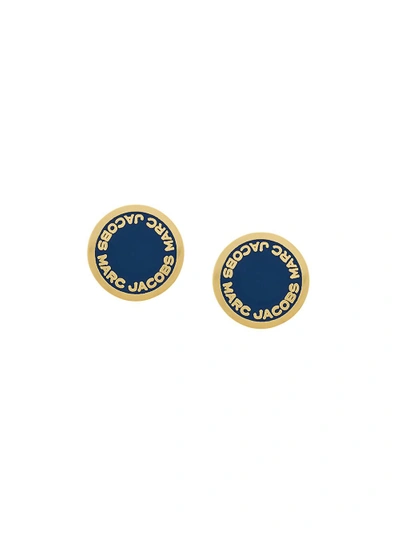 Marc Jacobs Classic Logo Medallion Stud Earrings
