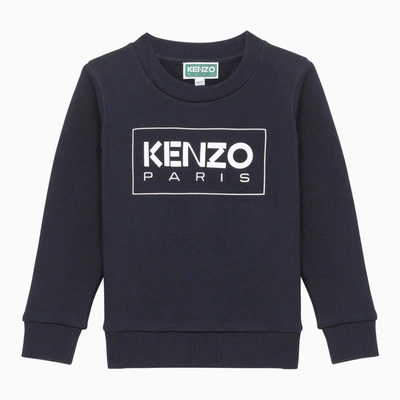 Kenzo Kids' Blue Crewneck Sweatshirt 4-5 Y