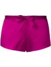 Gilda & Pearl Sophia Satin Shorts In Pink