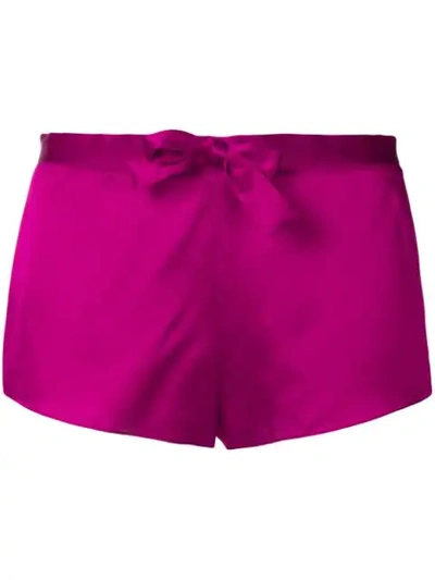 Gilda & Pearl Sophia Satin Shorts In Pink