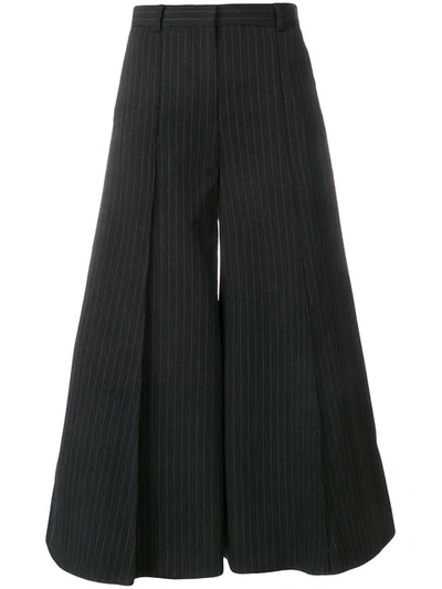Rokh Super Wide Cropped Trousers In Black