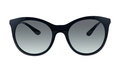 Vogue Eyewear Vo 2971 W44/11 Womens Round Sunglasses In Black