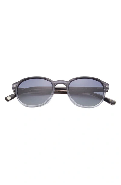 Ted Baker 51mm Round Polarized Sunglasses In Grey
