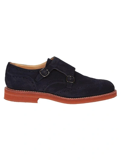 Church's Kelby Perforated Monk Shoes In Blue