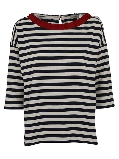 Moncler Striped Top In Multicolor