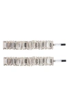 Brides And Hairpins Alissa Set Of 2 Crystal Bobby Pins In Silver