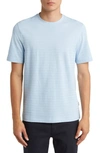Hugo Boss Tiburt Cotton T-shirt In Open Blue