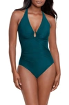 Miraclesuit Razzle Dazzle Bling One-piece Swimsuit In Nova Green