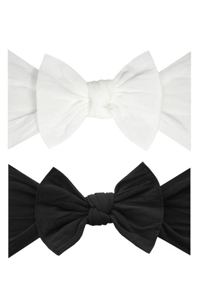 Baby Bling Babies' Headbands In White Black