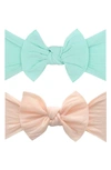 Baby Bling Babies' Headbands In Seafoam Peach