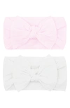 Baby Bling Babies' Headbands In White Pink
